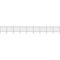 vidaXL Garden Fence with Spear Top 1530x200cm