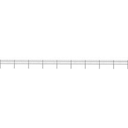 vidaXL Garden Fence with Spear Top 1530x110cm