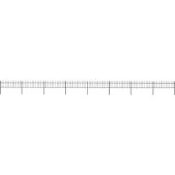 vidaXL Garden Fence with Spear Top 1360x110cm