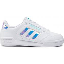 Adidas Junior Continential 80 Stripes - Cloud White/Cloud White/Pulse Aqua