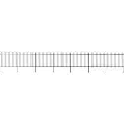 vidaXL Garden Fence with Spear Top 1190x200cm