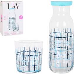 LAV Set De 1 Jarra 1/2L + 4 Vasos Fonsb4536s1 345 Cc Azul Jarra 5pcs