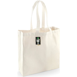 Westford Mill Borsa shopper classica in cotone (21 litri) Nero/Verde/Blu