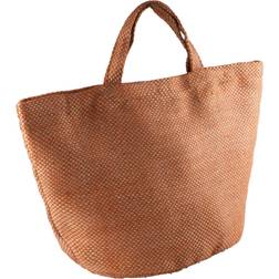 KiMood Fashion Jute Bag - Natural/Saffron