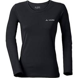 Vaude Brand LS Shirt Camiseta Montaña Manga Larga Mujer - Negro