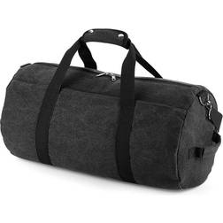 BagBase Vintage Canvas Barrel Bag - Vintage Black