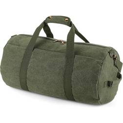 BagBase Vintage Canvas Barrel Bag - Vintage Military Green