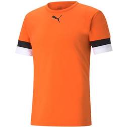 Puma Team Rise Hombre Camisa - Golden Poppy Black-White