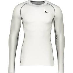 Nike Pro Dri-Fit Long-Sleeved Top Men - White/Black