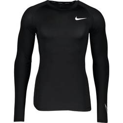 NIKE Pro Dri-Fit Long-Sleeved Top Men - Black/White