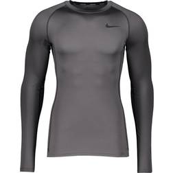 Nike Pro Dri-FIT Tight Longsleeve - Iron Grey/Black/Black