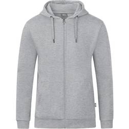 JAKO Organic Hooded Jacket Unisex - Light Grey Melange