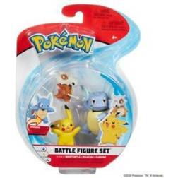 Pokémon Wartortle, Pikachu og Cubone figurer