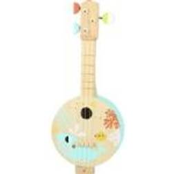 Tooky Toy Wooden Banjo Learning Game For Children With Sea Theme