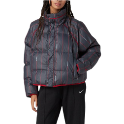 Nike Jordan Flight Puffer Jacket - Black/Varsity Red