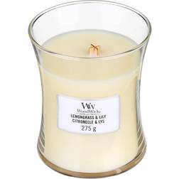 Woodwick Lemongrass and Lily Medium Doftljus 275g