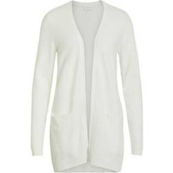 Vila Basic Knitted Cardigan - White/White Alyssum