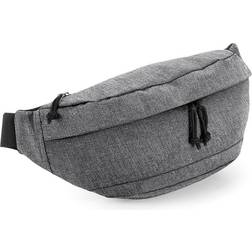 BagBase Bolsa de cuerpo cruzada de gran tamaño Gris