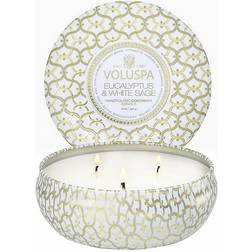 Voluspa Eucalyptus & White Sage 3 Wick Tin Doftljus 340g