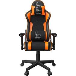 Gembird Scorpion Ergonomic Gaming Chair - Black Mesh/Orange Skin