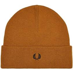Fred Perry Merino Wool Beanie - Dark Caramel