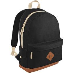 BagBase Heritage Retro Backpack - Black