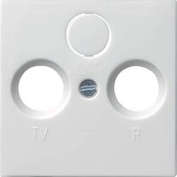 Gira Cover TV, Radio socket System 55, Standard 55, E2, Event, Event Tranparent, Event Opaque, Esprit, ClassiX Pure white, Matt 086927