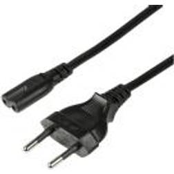 LogiLink Apparatkabel Euro C7 Svart 3m