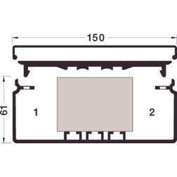 TEHALIT Kanalbund F/fb60150 Perlehvid