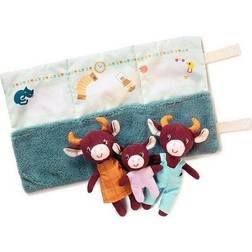 Lilliputiens Mini cuddly family of fudges with a foldable mat Rosalie Fudge 2 years