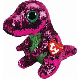 TY Flippables STOMPY Rosa/Grön Dinosaurie M