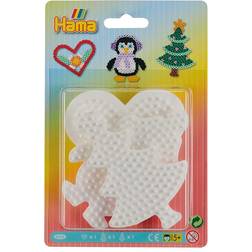 Hama Beads Midi PerlerpladeSæt Hjerte,Pingvin,Juletræ
