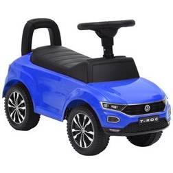 vidaXL Coche correpasillos Volkswagen T-Roc azul Azul