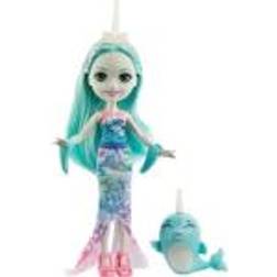 Mattel ENCHANTIMALS NADDIE NARWHAL & SWO