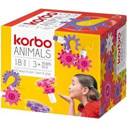 Korbo Animals 18, Gear sæt, 3 År, 18 stk