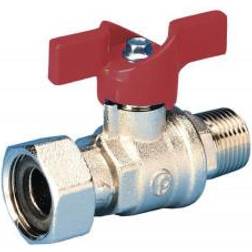 PETTINAROLI Kuglehane Med Rødt T-greb Omløber/nippel 3/4" X 1/2"