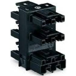 Wago Afgreningsblok 5-vejs 1xstik /5xhun3p Sort