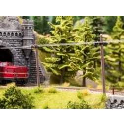 Noch Telegraph Poles, 5 stk, Brun, HO (1:87) 26 mm, 10,2 cm