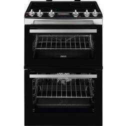 Zanussi ZCV66078XA Stainless Steel, Black