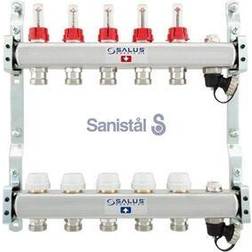 Salus underfloor heating manifold 5 slings with flowmeter