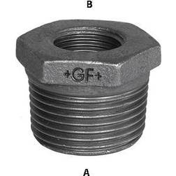 +GF+ 1.1/4"X1" Sort Nippelmuffe