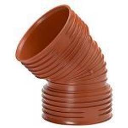 Uponor Double/Rib2 315 mm 45 gr. PP-bøjning, uden gummiringe
