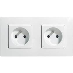 Legrand NILOE ramme FOR 2 enheder HVID