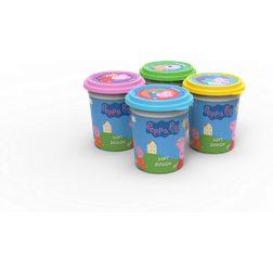 The Works Peppa Pig Modelling Dough: Pack Of 4