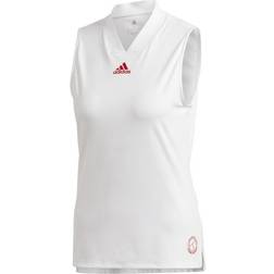 Adidas Engineered Tank Top Women - White/Scarlet