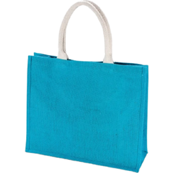 KiMood Jute Beach Bag - Turquoise