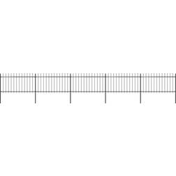 vidaXL Garden Fence with Spear Top 850x150cm