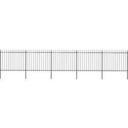 vidaXL Garden Fence with Spear Top 850x200cm