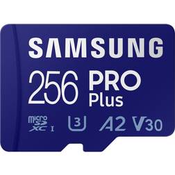 Samsung PRO Plus microSDXC Class 10 UHS-I U3 V30 A2 160/120MB/s 256GB +SD Adapter