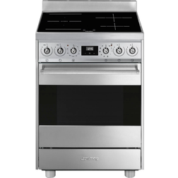 Smeg C6IPX9-1 Rustfrit stål, Sort